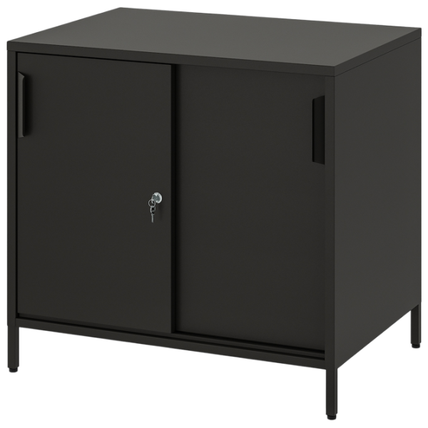 Comodă pentru birou Ikea Trotten 75 x 80 x 55 / Metal / Antracite photo 1