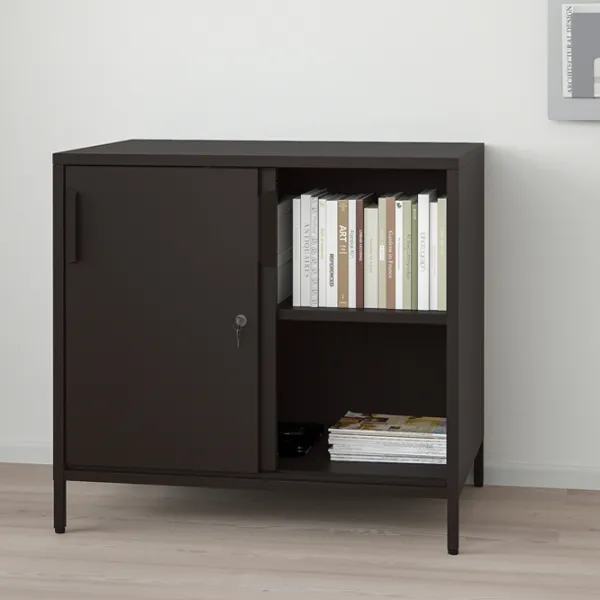 Comodă pentru birou Ikea Trotten 75 x 80 x 55 / Metal / Antracite photo 2