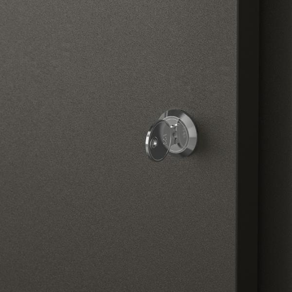 Comodă pentru birou Ikea Trotten 75 x 80 x 55 / Metal / Antracite photo 3