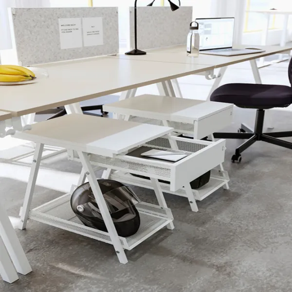 Comodă pentru birou Ikea Trotten 56 x 34 x 47 / Metal / Alb photo 5