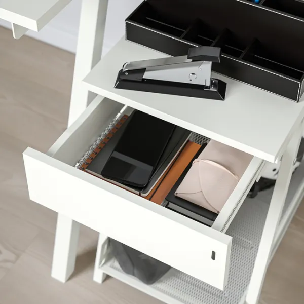 Comodă pentru birou Ikea Trotten 56 x 34 x 47 / Metal / Alb photo 7