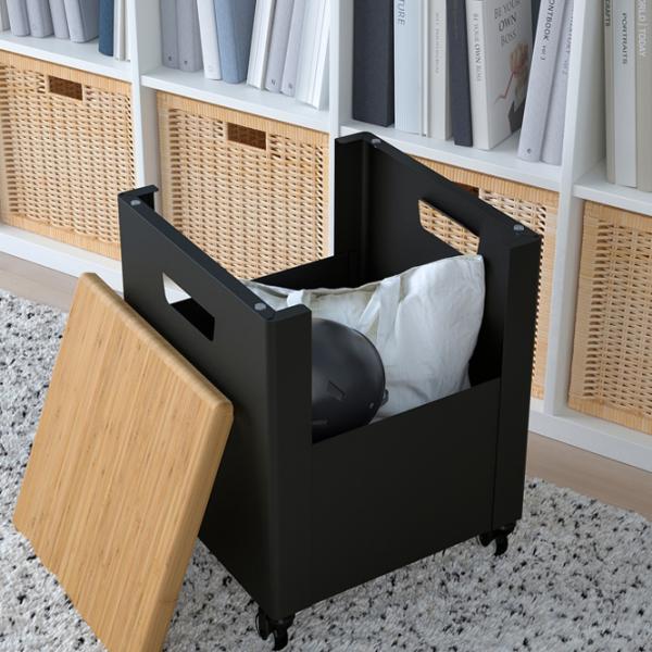 Comodă pentru birou Ikea Trotten 47 x 35 x 35 / Metal / Bambus photo 4 Comodă pentru birou Ikea Trotten 47 x 35 x 35 / Metal / Bambus photo 4