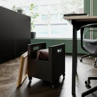 Comodă pentru birou Ikea Trotten 47 x 35 x 35 / Metal / Bambus photo 5