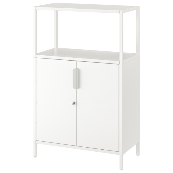 Comodă pentru birou Ikea Trotten 110 x 70 x 35 / Metal / Alb photo 1
