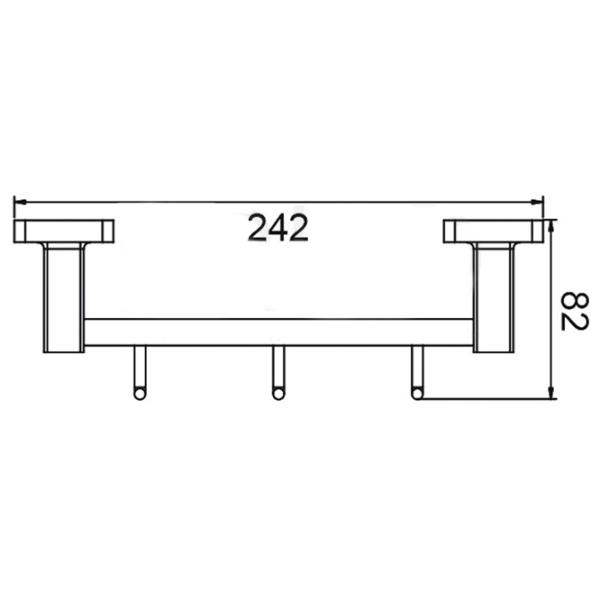 Крючок для ванной Frud R15015-3 Cталь photo 2