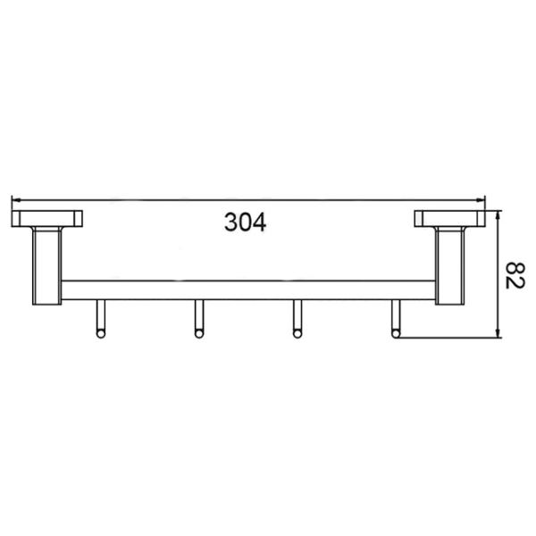 Крючок для ванной Frud R15015-4 Cталь photo 2