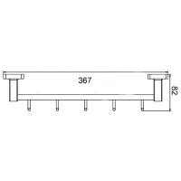 Крючок для ванной Frud R15015-5 Cталь photo 2