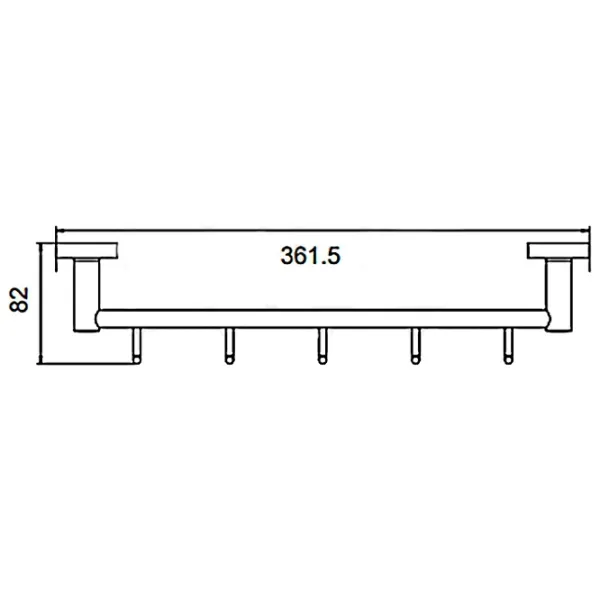 Крючок для ванной Frud R15115-5 Cталь photo 2