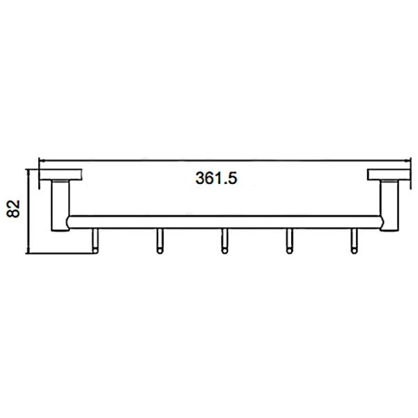 Крючок для ванной Frud R15115-5 Cталь photo 2
