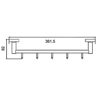 Крючок для ванной Frud R15115-5 Cталь photo 2