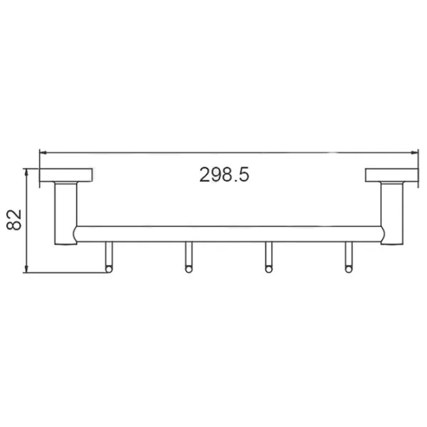 Крючок для ванной Frud R15115-4 Cталь photo 2