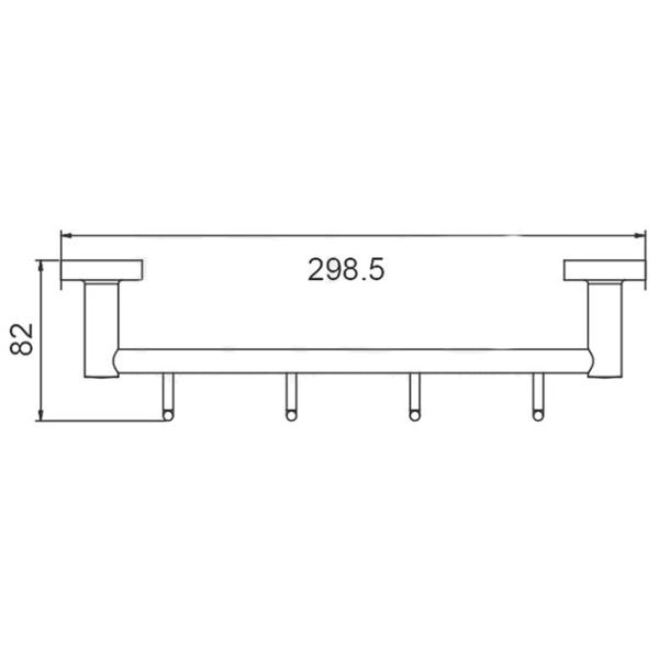 Крючок для ванной Frud R15115-4 Cталь photo 2