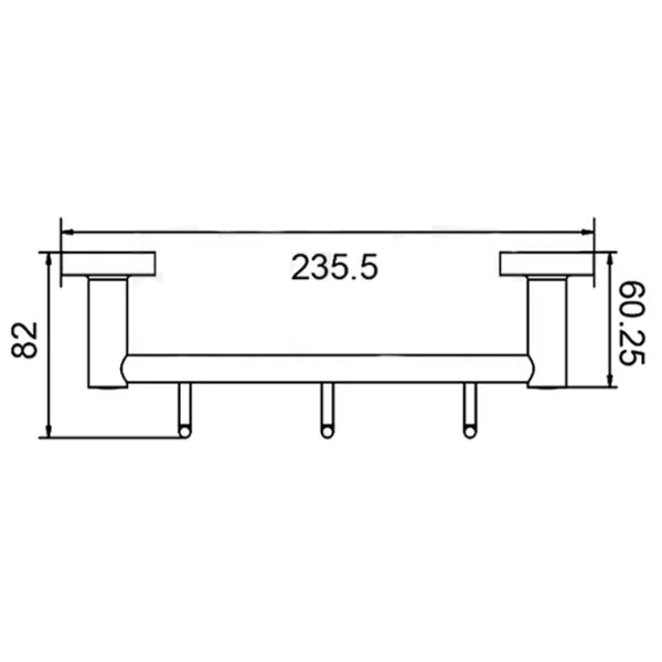 Крючок для ванной Frud R15115-3 Cталь photo 2