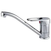 Baterie pentru bucătărie Frap F 4228 B Mono comandă / Pivotantă / Alamă / Inox