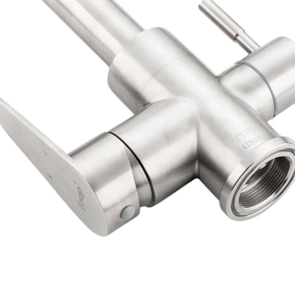 Baterie pentru bucătărie Frap F 4348 Mono comandă / Pivotantă / Inox / Inox photo 5