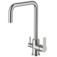 Baterie pentru bucătărie Frap F 43801 Mono comandă / Pivotantă / Inox / Inox