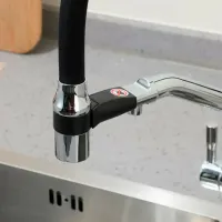 Смеситель для кухни Frap F 4397 Однорычажный / Поворотный / Латунь / Черный photo 4