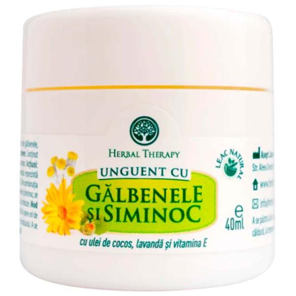 Unguent Herbal Therapy Gălbenele și Siminoc White / 0.04l photo 1 Unguent Herbal Therapy Gălbenele și Siminoc White / 0.04l photo 1