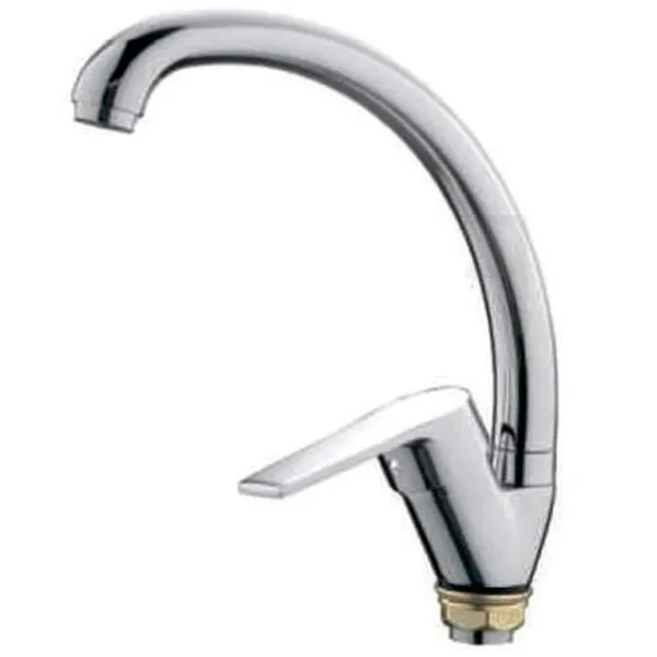 Baterie pentru bucătărie Frap R 41105 Mono comandă / Pivotantă / Silumin / Inox photo 1