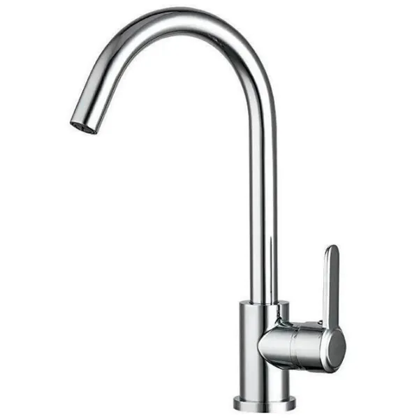 Смеситель для кухни Frap R 42052-10 Однорычажный / Поворотный / Силумин / Хром photo 1