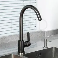Смеситель для кухни Frud R 42052-11 Однорычажный / Поворотный / Нержавеющая сталь / Grafit photo 5