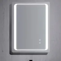 Oglindă de baie Gappo LED G 605 Aluminiu / Dreptunghiulară photo 2