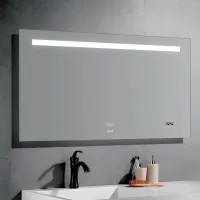 Oglindă de baie Gappo LED G 604-11 Aluminiu / Dreptunghiulară photo 2