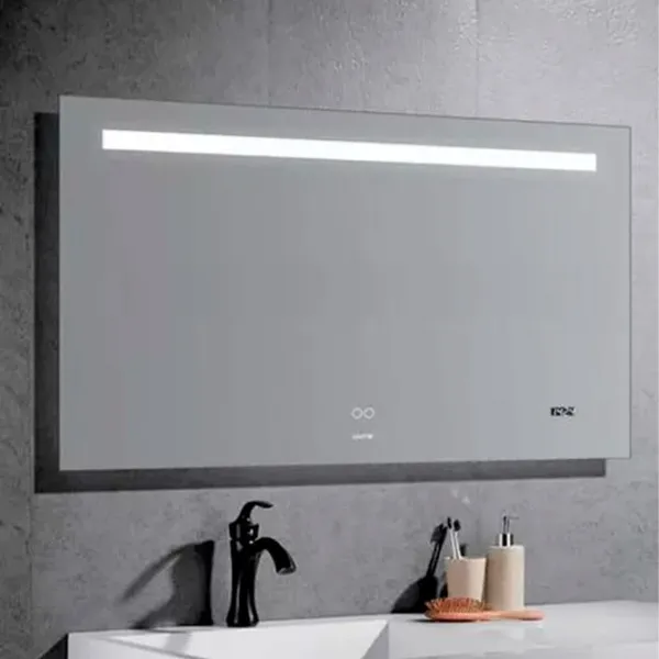Oglindă de baie Gappo LED G 604-9 Aluminiu / Dreptunghiulară photo 2