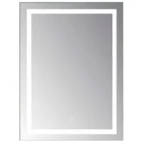 Зеркало для ванной Gappo LED G 601 Алюминий / Прямоугольная