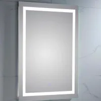 Oglindă de baie Gappo LED G 601 Aluminiu / Dreptunghiulară photo 2