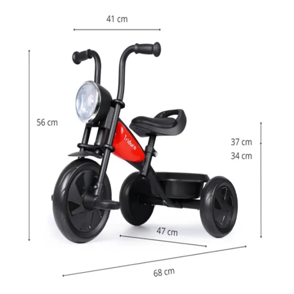 Triciclu Qplay Triduro 25 kg / Red photo 7