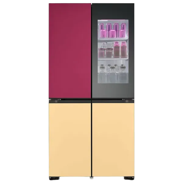 Frigider LG GMV960NNME cu congelator jos 617 l / 186.5 cm / Multicolor photo 1