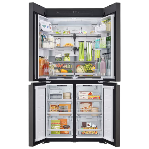 Frigider LG GMV960NNME cu congelator jos 617 l / 186.5 cm / Multicolor photo 4