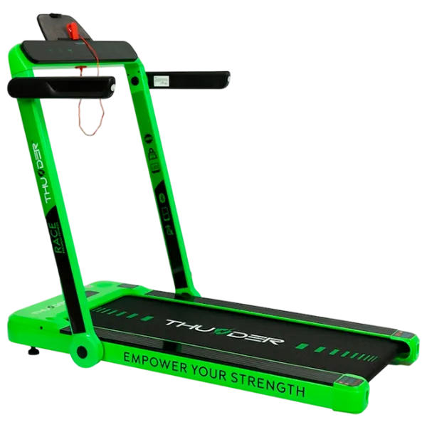 Bandă de alergat Thunder Race 14 km/h / 130 kg / Green photo 1 Bandă de alergat Thunder Race 14 km/h / 130 kg / Green photo 1