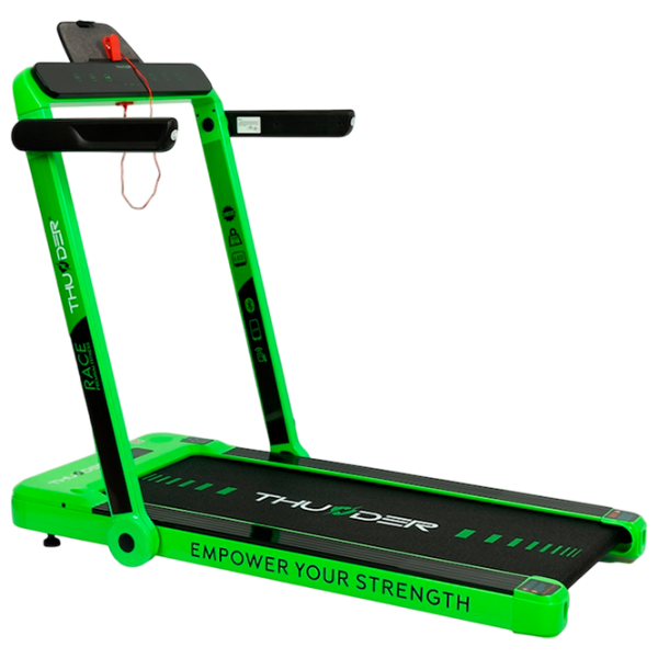 Bandă de alergat Thunder Race 14 km/h / 130 kg / Green photo 1 Bandă de alergat Thunder Race 14 km/h / 130 kg / Green photo 1