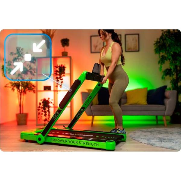 Bandă de alergat Thunder Race 14 km/h / 130 kg / Green photo 2 Bandă de alergat Thunder Race 14 km/h / 130 kg / Green photo 2