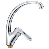 Смеситель для кухни Cron 00144132 Однорычажный / Поворотный / Латунь / Нержавеющая сталь