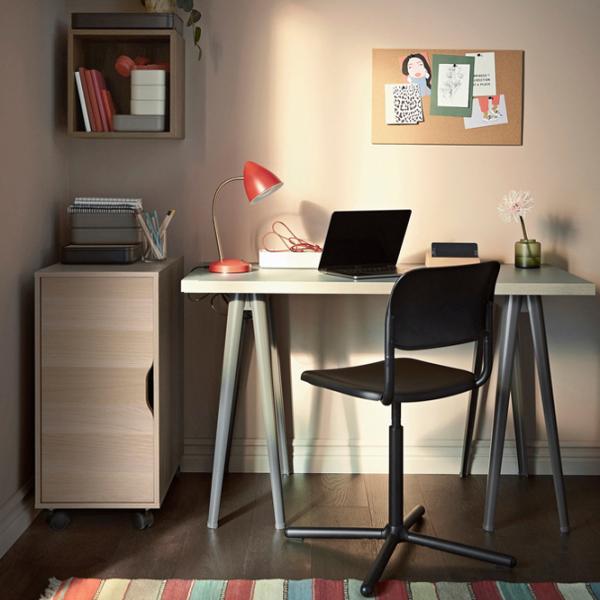 Comodă pentru birou Ikea Alex 76 x 36 x 58 / PAL / White Oak photo 4