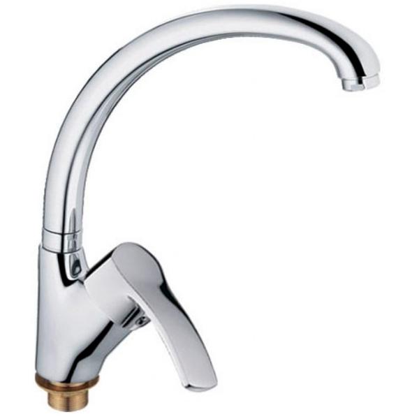 Baterie pentru bucătărie Cron 00115462 Mono comandă / Pivotantă / Alamă / Inox photo 1