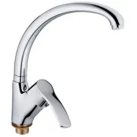 Смеситель для кухни Cron 00115462 Однорычажный / Поворотный / Латунь / Нержавеющая сталь