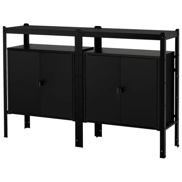 Comodă pentru birou Ikea Bror  110 x 170 x 40 / Metal / Black photo 1