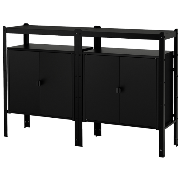 Comodă pentru birou Ikea Bror  110 x 170 x 40 / Metal / Black photo 1