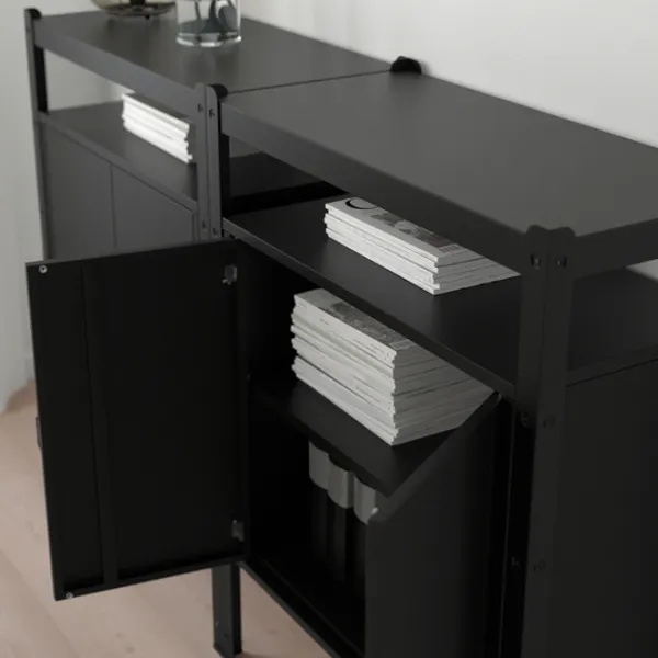 Comodă pentru birou Ikea Bror  110 x 170 x 40 / Metal / Black photo 5
