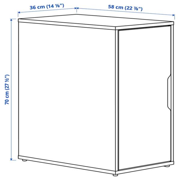 Комод для офиса Ikea Alex 76 x 36 x 58см / ДСП / White photo 2