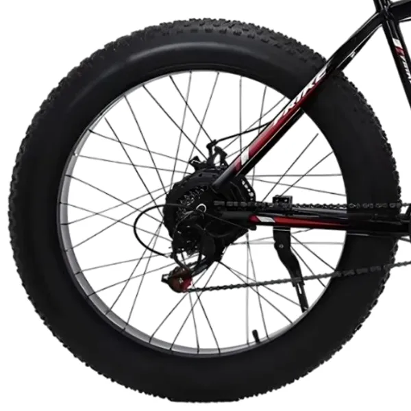 Bicicletă Frike TY-Fatbike 26" 17" Aluminiu / Black Red photo 5