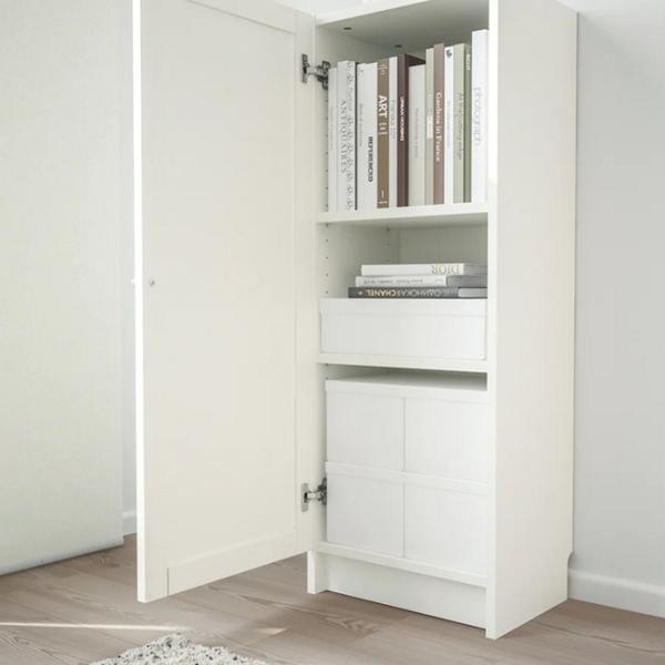 Comodă pentru birou Ikea Billy/Oxberg 106 x 40 x 30 / MDF / Alb photo 3
