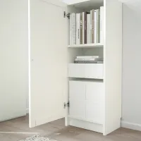 Comodă pentru birou Ikea Billy/Oxberg 106 x 40 x 30 / MDF / Alb photo 3