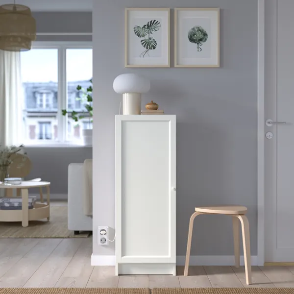 Comodă pentru birou Ikea Billy/Oxberg 106 x 40 x 30 / MDF / Alb photo 4