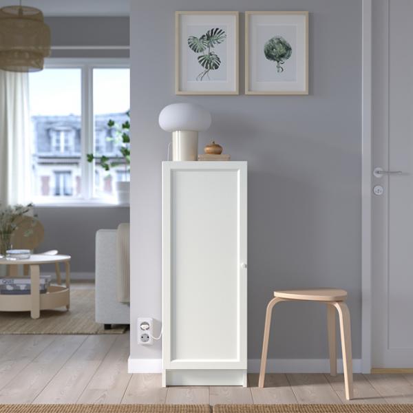 Comodă pentru birou Ikea Billy/Oxberg 106 x 40 x 30 / MDF / Alb photo 4