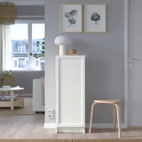 Comodă pentru birou Ikea Billy/Oxberg 106 x 40 x 30 / MDF / Alb photo 4